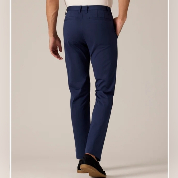 Rhone Men's‎ Commuter Classic Performance Chino Golf Pants Blue Size 35x33 EUC - Picture 2 of 12